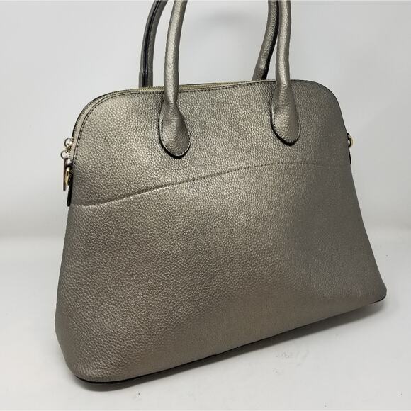 Gray Large Shoulder Handbag Excellent Comfortable Lightweight Easy to Care Purse - Picture 2 of 10